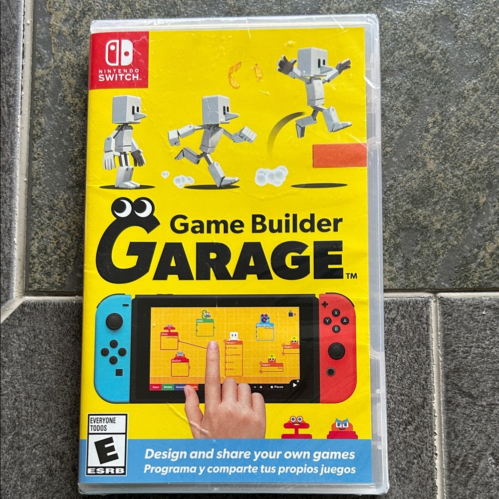 Brand New! Nintendo Game Builder Garage - Vibrant Yellow and Red